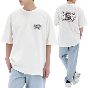 25FW 스투시 챔피언 오벌 반팔 티셔츠 1905144 NATURAL