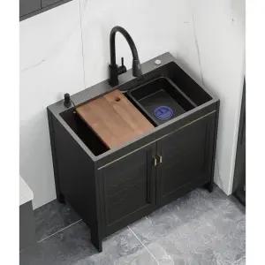 야외 이동식 개수대 간이 스테인레스 주방용품 싱크대 보조 싱크볼