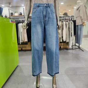 시슬리/애플아울렛/사선 와이드 데님 팬츠 SADP80531