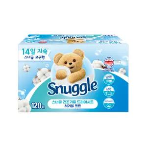 스너글 드라이시트 허거블 코튼 120매입