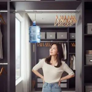 스테인리스 옷장 행거봉 길이조절 브라켓