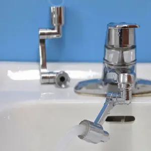 수도꼭지연장탭 세면대 연장 회전 수전  수도꼭지 회전탭 1개 사계절 수도꼭지연장탭