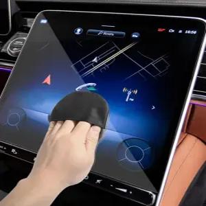 라쿠나 자동차 스크린 클리너 클리닝 패드 천 물티슈 액세서리 극세사 터치 테슬라 중앙 제어 화면용