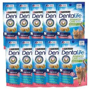 고양이 덴탈라이프 과자 51g 간식 이빨 치석관리 10P tuv204