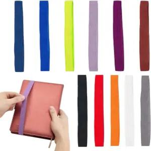 PH PandaHall 11 컬러 엘라스틱 플래너 밴드 북마크 책 스트랩 노트북 스트레치 클로저 학교 사무실 여행