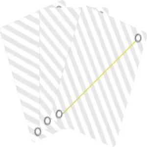 플래너 키퍼용 메이스 3팩 페이지 마커 63 x 90mm PVC 대부분의 케이스와 커버에 잘 어울리며 클래식 펜