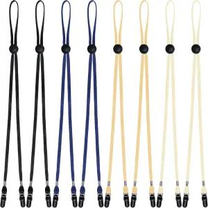 수크레인 8종 조절 가능한 컬러풀 모자 스트랩 클립 골프 낚시 보트 타기 하이킹용 턱 코드