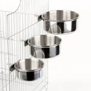 앵무새 스텐 모이통 먹이통 물통 걸이형 밥그릇 중형 cqB3+7TFy