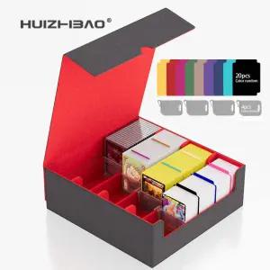 MTG 덱용으로 설계된 트레이딩 카드용 가죽 보관함 상자 TCG용 포켓몬용 커맨더