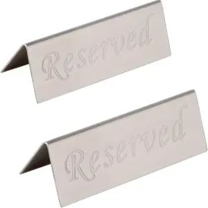 예약 표지판 - 레스토랑 웨딩 이벤트를 위한 10년 사용 스테인리스 스틸 테이블탑 책상 상단 스탠드 텐트