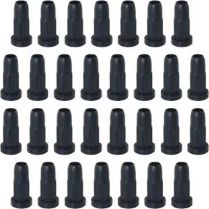 FMHXG 30PCS 범용 휠 나일론 의자 고무 슬리브 8x38 플라스틱 서클립 레그 컴퓨터 테이블 회전 나무 다리