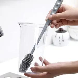 병세척솔 긴솔 실리콘 젖병세척솔 입구좁은병 세척솔