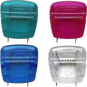 (12팩) 테트라 테크니카 CWC1052 큐비클 패브릭 파티션 패널 클립 다양한 색상