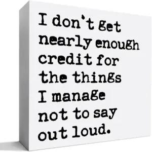 재미있는 사무실 책상 장식 나무 간판 직장 여성 남성을 위한 동료를 선물