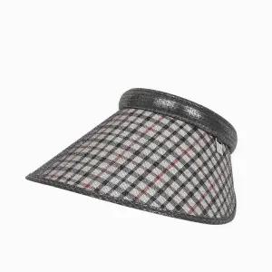 백화점 닥스 DAKS 정품 여성 DAKS체크 대챙 썬캡 DK56WSP001 선물용