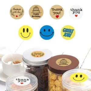 포장스티커 대용량 땡큐 감사 답례품 다꾸 스티커 500p DD-10375