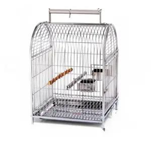 스테인레스 앵무새 케이지 휴대용 가방 손잡이 이동장