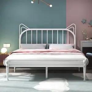침대틀 싱글 고양이 조립식 퀸 철제침대프레임 침대프레임