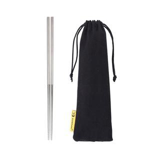 실버란트 초경량 티타늄 솔리드 젓가락 - 긴 손잡이 식기 세트 캠핑, 하이킹, 배낭여행 및 가정용으로 완벽합니다