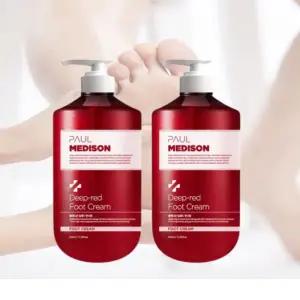 폴메디슨 딥 레드 풋크림 풋로션 발크림 각질케어 베이비파우더향 510ml 2개
