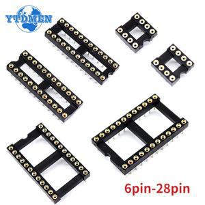 원형 IC 소켓  DIP6 DIP14 DIP20 핀 커넥터 6 8 14 16 18 20 24 28 핀    10 개