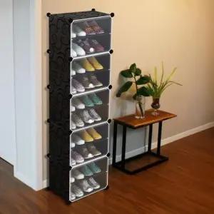 신발보관 도매코 투명 도어 신발장 신발 수납장 1열 10단