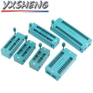 1개 2.54MM 14핀 16핀 18핀 20핀 24핀 28핀 IC 락 시트 소켓  범용 ZIF 14P 16P 18P 20P 28P