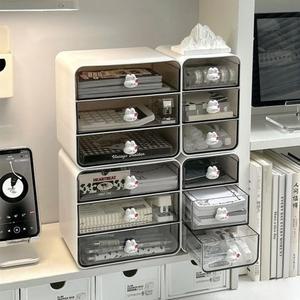 다기능 레이어 서랍 주최자 기숙사 플라스틱을 사무실 위한 메이크업 PET 문구 스타일