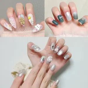 수제네일팁 다양한 타입 3종 파츠 그라데이션