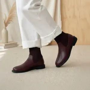 [옷자락]여성 겨울 니트 삭스 플랫 앵클 부츠