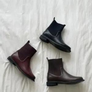 [옷자락]여성 가을겨울 포근한 니트 삭스 앵클부츠