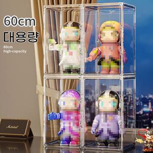 3PCS 피규어 을위한 대용량 박스 클리어 주최자 쇼케이스 박스 블라인드