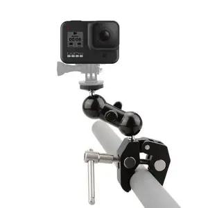 [셀러에이드]고프로 호환 액션캠 스마트폰 카메라 슈퍼 클램프 집게 마운트