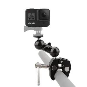 [셀러에이드]고프로 호환 액션캠 카메라 조명 휴대폰 슈퍼 클램프 집게 거치대