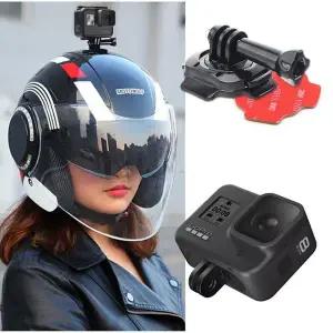 [셀러에이드]고프로 호환 악세서리 액션캠 헬멧 360도 회전 부착 곡면 마운트