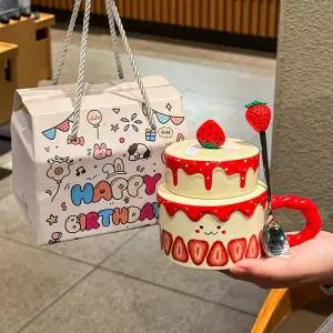 onyou 케이크 머그컵 도자기 선물 감성 귀여운 생일선물 (선물포장 옵션)