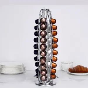 멀티 회전 캡슐커피홀더 40구 캡슐커피 거치대 보관 eAP5+8jXW