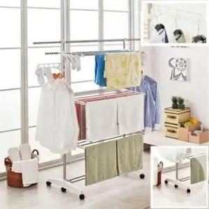 빨래건조대 이동식 6단 특대형 실내 W