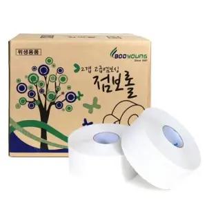 두루마리휴지 에이스 점보롤 화장지 업소 휴지 2겹 16롤 95x200m