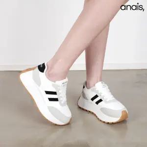 [아나이스] 키높이 배색 통굽 스니커즈 5cm_26S180