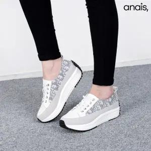 [아나이스] 소가죽 패턴 통굽 스니커즈 3.5cm_26S186