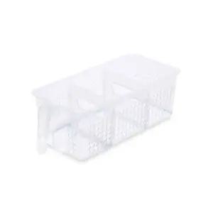 리템 냉장고 핸들 멀티 트레이 중형 정리 투명 수납함 DRS1+3RRi