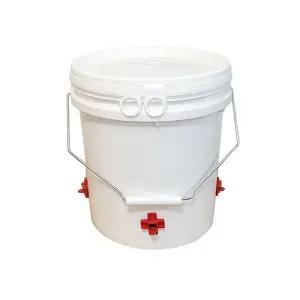 닭물통 니플급수기 미니3호 20리터 식기 4개 수평니플 가금류 사료통 급수기