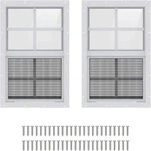 스크린이 있는 치킨 쿱용 AIRGBW 창문 플레이하우스용 알루미늄 외장 교체 온실용 슬라이딩 샤드 사이즈 12