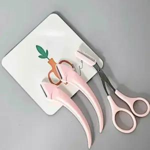 눈썹가위 정리 눈썹 핑크 3종 눈썹칼 눈썹정리 눈썹정리기 세트