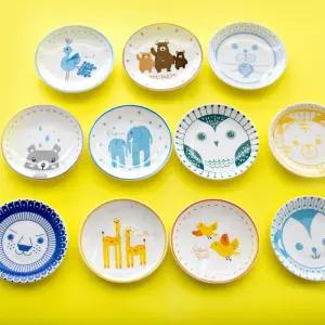 유아 아기 도자기 그릇 간식 반찬접시 YuR6+4hMM
