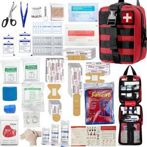 293Pcs /set - 응급처치 키트 몰 파우치 긴급 생존 키트, 야외 활동, 가정, 학교, 하이킹, 자동차 여행 및