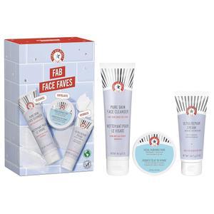 응급처치 뷰티 페이스 페이브 키트 - 페이셜 클렌저, 각질 제거 패드 및 울트라 리페어 크림이 포함된