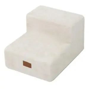 펫스텝 강아지 계단 2단 아이보리 마블스펀지 스텝 침대 1P