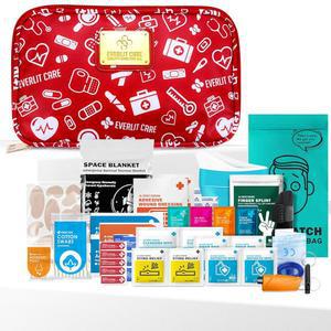 창문 차단기 일회용 소변 가방 장착형 생존 키트를 포함한 비상 용품 장비가 포함된 에버릿 케어 자동차